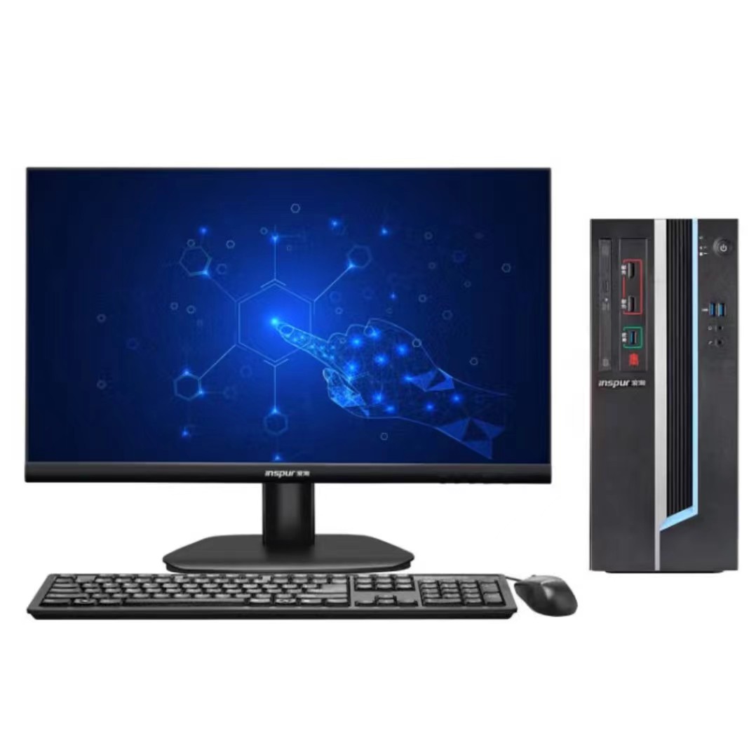 浪潮/INSPUR CE520F 台式计算机 飞腾腾锐 D2000 8GB 256GB 独立显卡 23.8 LED液晶显示器
